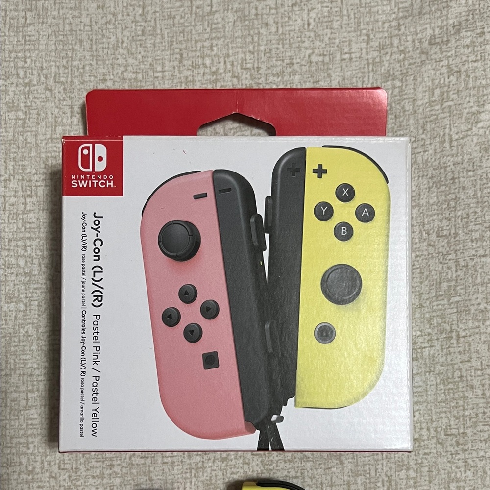 Nintendo Switch Joy-Con Controllers - Pastel Pink and Pastel Yellow
